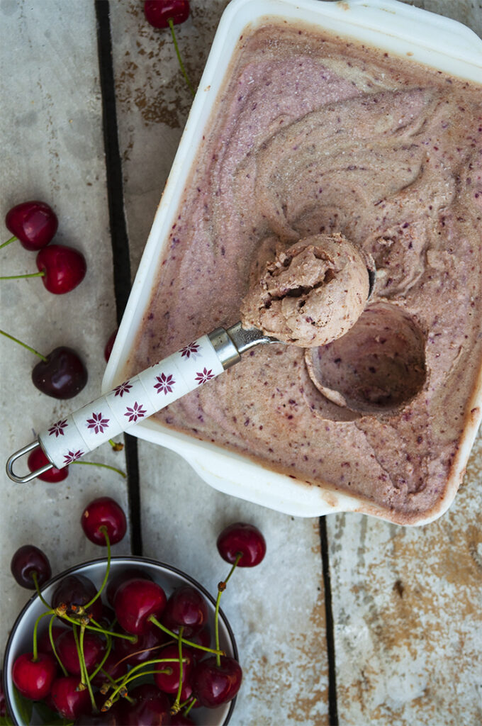 helado de cerzas